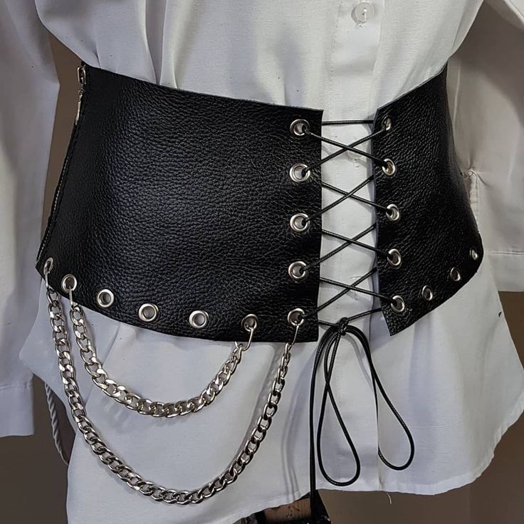 For festivals birthday party, rock concert, burning Man, rockfest, coachella outfit Materials   .White nikel eyelets .Black Genuine leather .Stainless metal zippers  Any size avaliable Custom belt Please measure your waist as cm for belt order. Please message me. We decide belts lenght together 😉 World wide FREE EXPRESS SHIPPING Gothic Corset With Belt For Cosplay, Steampunk Corset Belt For Halloween Party, Steampunk Black Corset For Festivals, Black Steampunk Corset For Festival, Steampunk Halloween Corset Belt, Steampunk Corset Belt For Halloween, Steampunk Halloween Festival Corset Belt, Steampunk Corset Belt For Halloween Festival, Halloween Corset For Concert