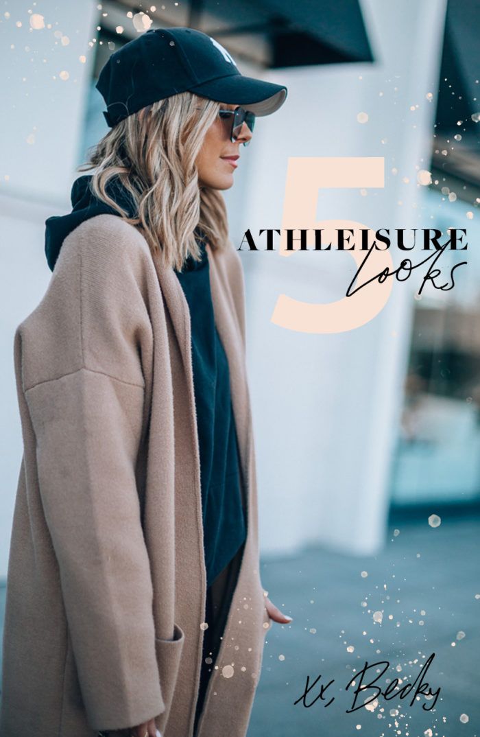 5 Athleisure Outfit Ideas for the Weekend | Cella Jane Sporty Weekend Outfit, Sports Wear Outfits Womens, Sporty Classic Style Women, Athletileisure Outfits Women, Dressy Workout Outfits, Winter Outfits For Theme Parks, Hockey Mom Outfits Casual, Athleisure Outfits 2023 Fall, Spring Sports Outfits