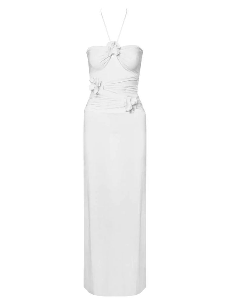 Veranera Cut-Out Halter Maxi Dress | Saks Fifth Avenue Halter Maxi Dress, Halter Maxi, Halter Maxi Dresses, Halter Neckline, White Maxi Dresses, Halter Neck, Saks Fifth, Saks Fifth Avenue, Cut Out