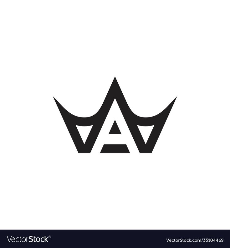 the letter a with a crown logo