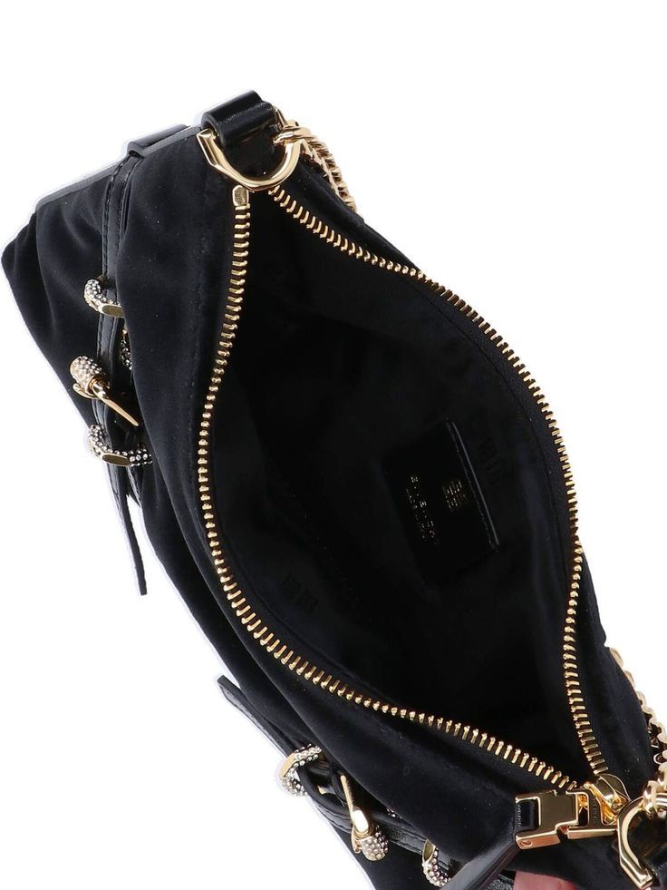 Black velvet Voyou Party shoulder bag Width: 24 cm Height: 14 cm Depth: 4 cm Handle height: 26 cmGender: WOMENMaterial: EXTERIOR: 100% FABRIC LINING: 95% COTTON 5% ACRYLICColor: BLACKMade in: ITProduct ID: BB50W0B1ZZ 001*Import tax/duty will be calculated at checkout (If applicable) Luxury Crossbody Clutch With Zipper Closure, Evening Bags With Zipper Pocket, Evening Shoulder Bag With Zipper Closure, Luxury Clutch With Zipper Closure, Evening Pouch Clutch With Zipper Closure, Evening Shoulder Bag With Zipper Pocket, Rectangular Evening Shoulder Bag With Zipper Pocket, Chic Evening Bag With Zipper Pocket, Evening Crossbody Clutch With Zipper Closure