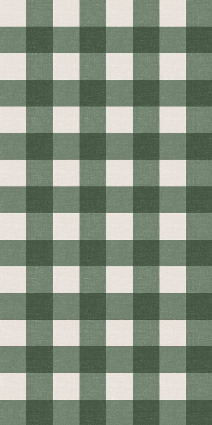 a green and white checkered wallpaper pattern