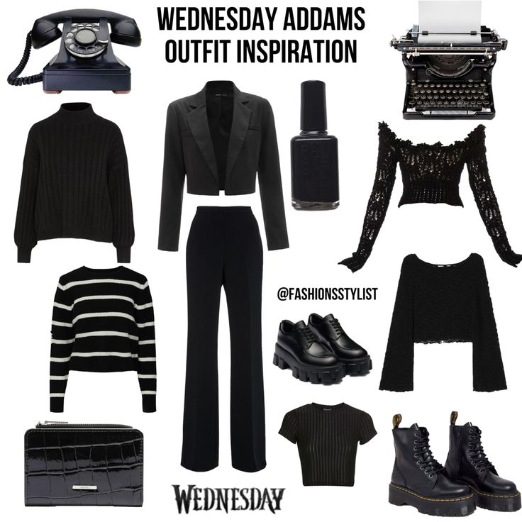 Dressing Like Wednesday Addams, Goth Halloween Outfit Ideas, Wednesday Addams Capsule Wardrobe, Modern Wednesday Addams Outfits, How To Dress Like Wednesday Addams, Wednesday Adams Outfits 2022, Wednesday Addams Accessories, Wednesday Clothes Aesthetic, Wednesday Look Outfits