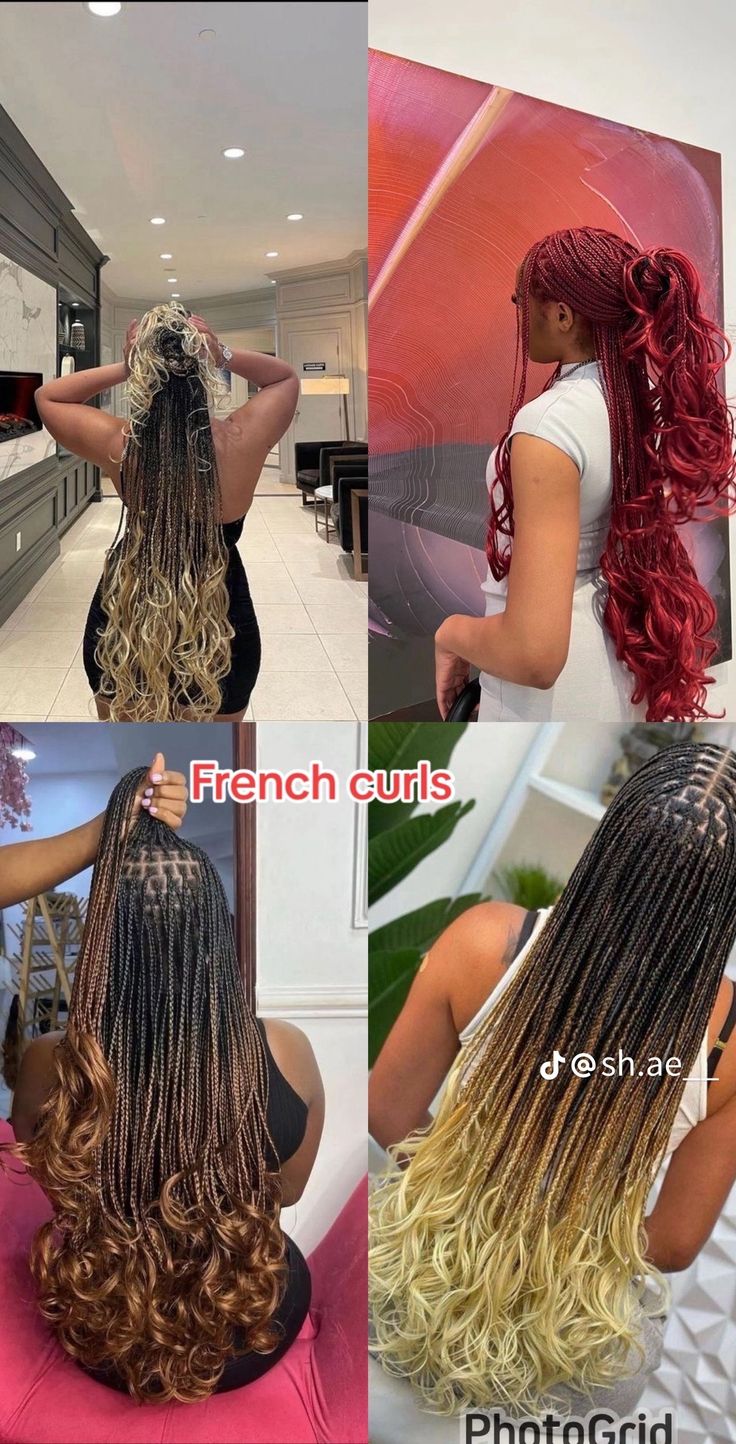 French Curls, Latest Hair Braids, Short Box Braids Hairstyles, French Curl, Goddess Braids Hairstyles, Box Braids Hairstyles For Black Women, Cute Braided Hairstyles, Braids Hairstyles Pictures, Braided Cornrow Hairstyles