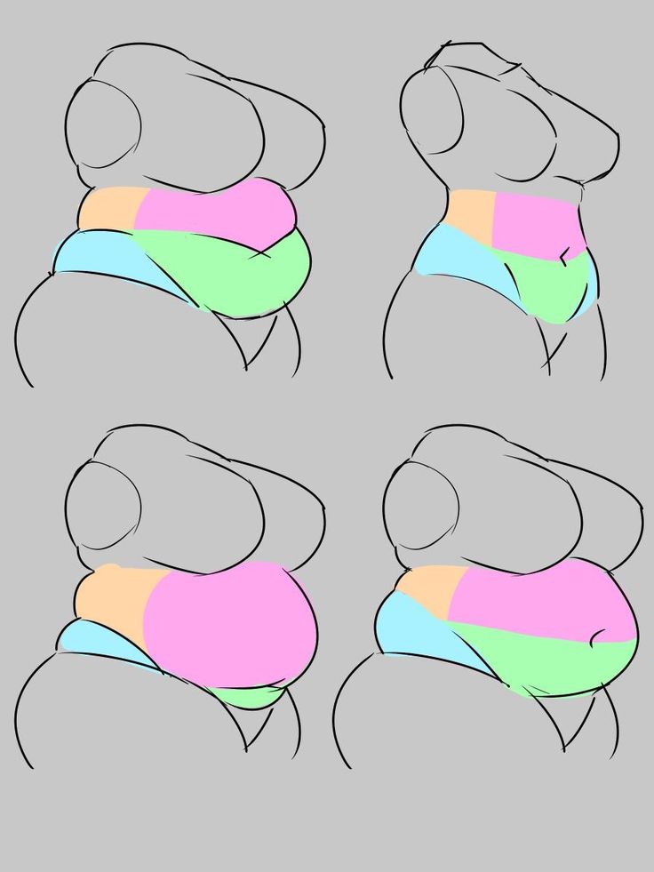 how to draw the back of a woman's head with different colored lines on it