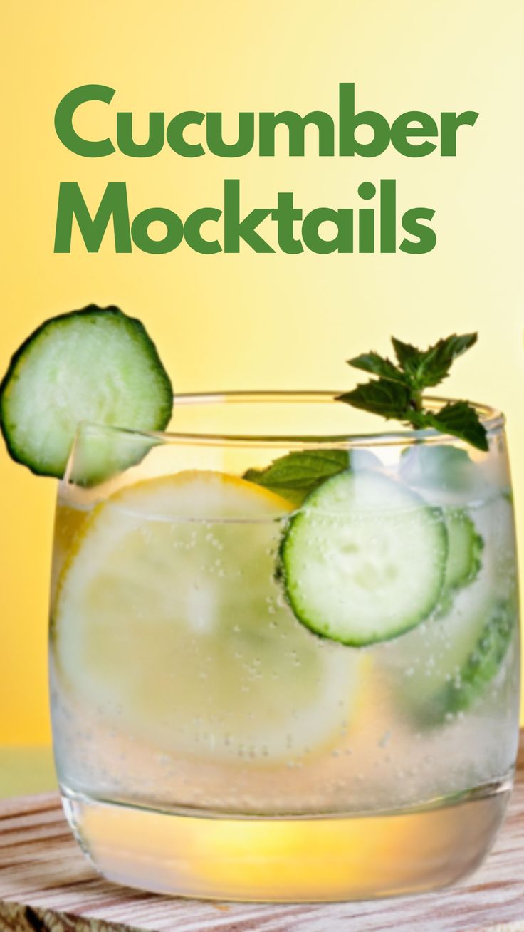 Cucumber Mocktails Cucumber Refresher Drink, Topo Chico Drinks Recipes Non Alcoholic, Cucumber Mint Mocktail, Cucumber Mocktail Recipe, Mocktails Non Alcoholic Margarita, Cucumber Spritzer, Cucumber Mocktail, Basil Drinks, Non Alcoholic Margarita