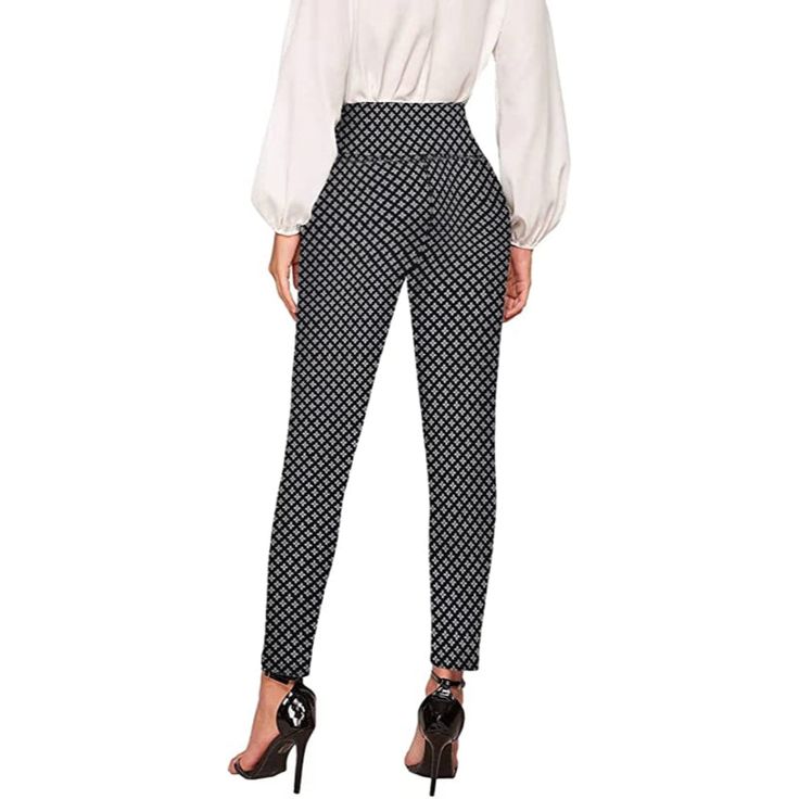 Office Dressy Leggings Skinny Trousers For Women are the height of fashion and comfort. With their premium fabric construction, these pants are designed to keep you warm and pleasant during the cooler months. The skinny design of the joggers gives them a sleek and modern appearance and also provides a snug and comfortable fit. During any activity, the opulently smooth fabric will keep you dry and comfortable because it is wicking and breathable. Product Details: Fabric Type: PREMIUM ULTRA STRETC Fitted Ankle-length Leggings With Pockets, Trendy Tight Pants With Elastic Waistband, Chic Leggings With Elastic Waistband For Work, Fitted Bottoms With Elastic Waistband For Winter, Fitted Pants With Elastic Waistband For Winter, Fitted High-waisted Leggings, Fitted High-waisted Pull-on Leggings, Chic High-waisted Leggings With Elastic Waistband, Tight Bottoms For Workwear In Winter