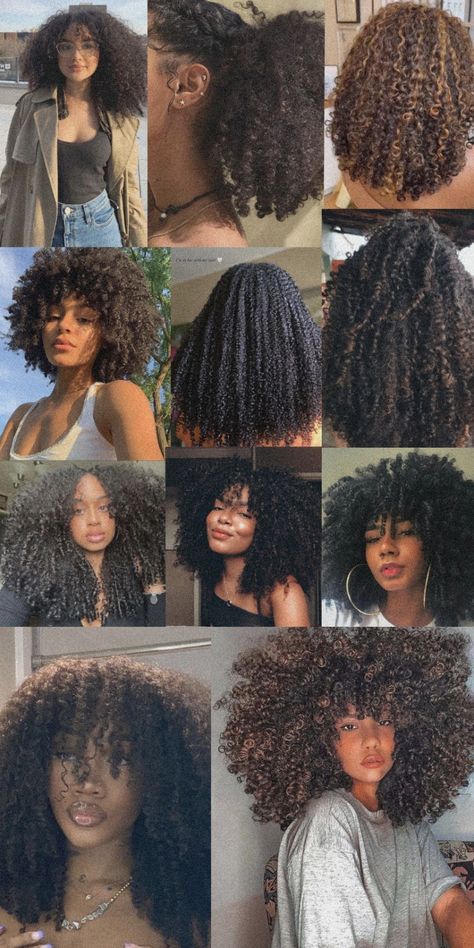 Mixed People Aesthetic, Curly Afro Women, Natural Hair Styles For Black Women With Short Hair, Curly Hair Wallpaper Aesthetic, Curly Hair Goals Natural, Healthy Hairstyles For Curly Hair, Black Women Natural Curly Hairstyles, Cute Curly Hairstyles 4c Hair, Frizzy Roots Natural Hair