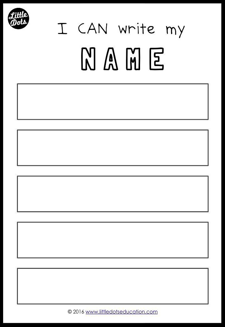 i can write my name worksheet