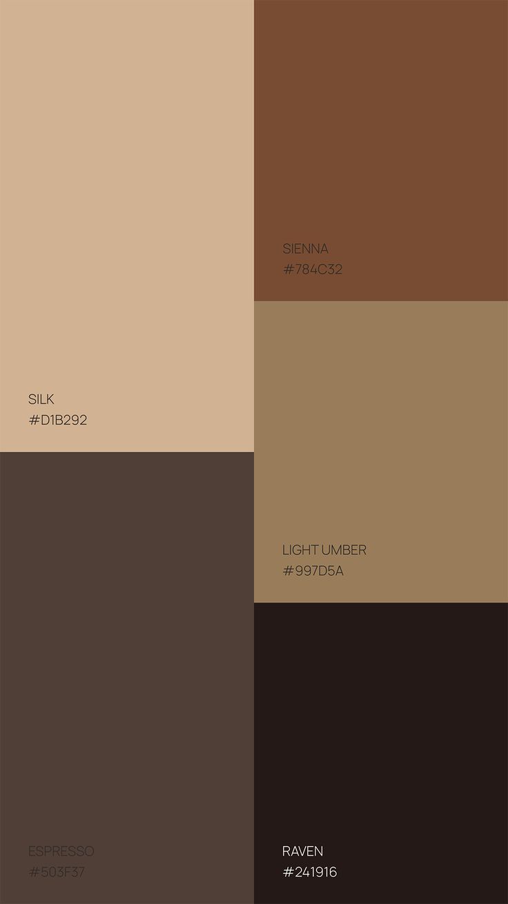 some brown and tan colors are in the same color scheme