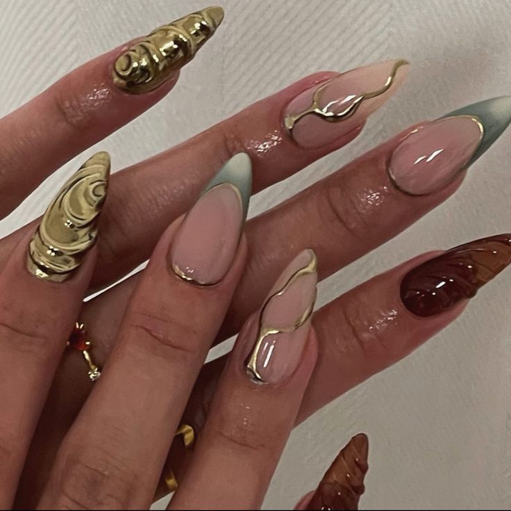 Virgo Aesthetic Nails, August Nails Acrylic, Y2k Nails Coffin, Neutral Vacation Nails, Maquillage Yeux Cut Crease, Nail Aesthetic, August Nails, Milky Nails, Nails Y2k