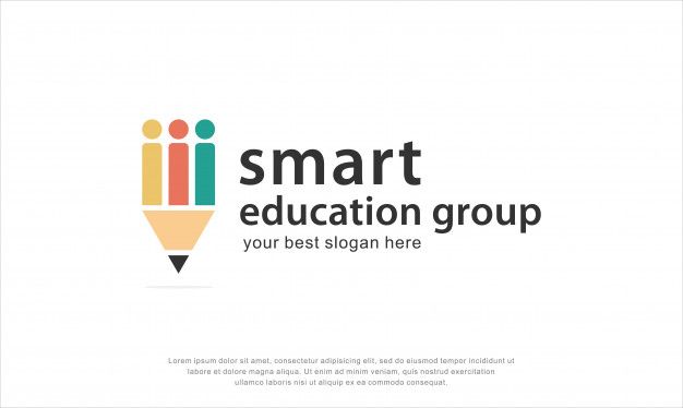 smart education group logo with pencil