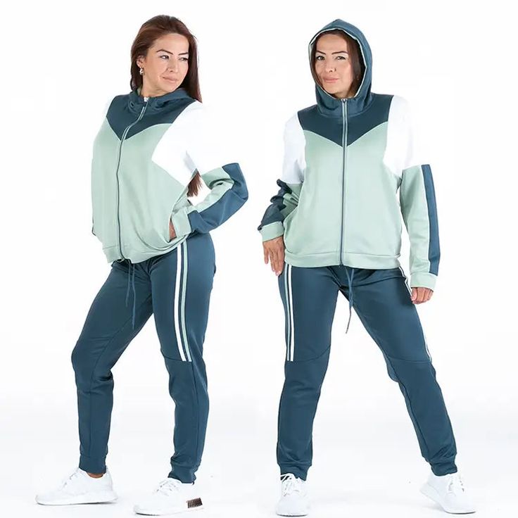 Ladies Tracksuits Women's sports Sweatsuit set is made of 5% spandex, and 95% polyester, soft and comfortable, perfect for spring, fall The zip-up hooded sweatshirt features a high quantity zipper that works well and is easy to wear and take off. 2 front half-kangaroo pockets, are convenient to carry things, like a phone, wallet, keys, and watch. drawstring tie provides additional adjustability. ribbed cuff Sweatpant features an elasticated waistband to provide a comfortable fit. 2 front slant p Hooded Athleisure Activewear With Zipper Closure, Stretch Hooded Tracksuit For Workout, Sporty Hoodie Tracksuit For Jogging, Green Tracksuit For Sports, Sporty Hooded Tracksuit For Jogging, Sporty Tracksuit With Hoodie For Jogging, Sporty Hoodie With Zipper Closure For Workouts, Sporty Hoodie With Zipper For Workouts, Fitted Tracksuit With Drawstring Hood