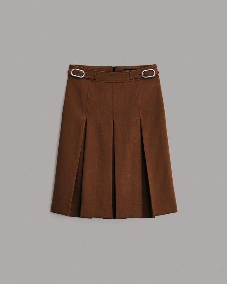 Crafted from a wool and cotton blend, this classic fit, vintage-inspired skirt is high waisted and features inverted box pleats. rag & bone Women's Wool Skirt | Camel Brown, 8 (also in 00,0,2,4,6,10,12). 20s Costume, Draped Midi Dresses, Crochet Mini Dress, Ribbed Midi Dress, Floral Maxi Skirt, Cotton Romper, Printed Maxi Skirts, Striped Midi Dress, Wool Skirt