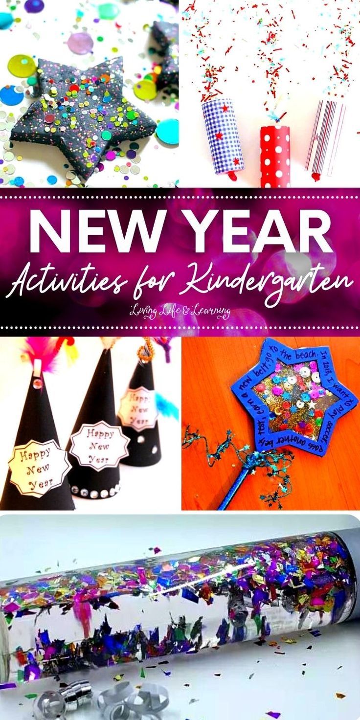 New Year Activities for Kindergarten Classroom New Years Activities, Happy New Year Activities For Kids, Nye Activities For Kids, New Years Eve Crafts For Kids, New Year’s Eve Crafts For Kids, New Year’s Eve Kids Activities, New Years Crafts For Kids, New Year Activities For Kids, New Years Craft