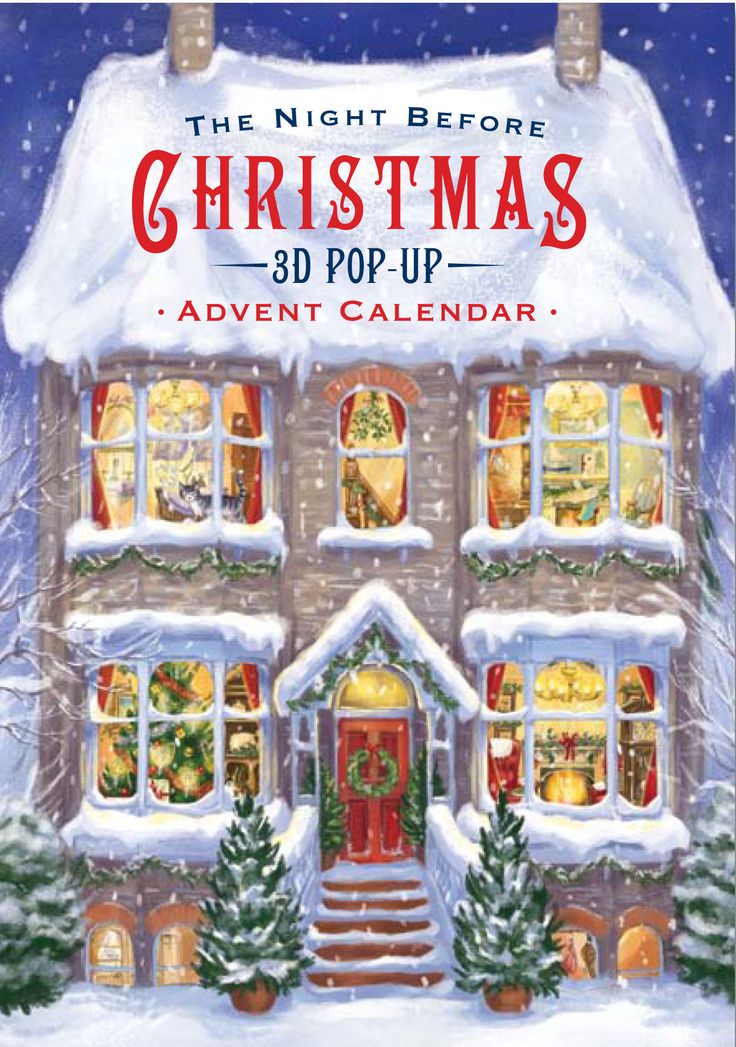 the night before christmas 3d pop - up adventure calendar is available for purchase on amazon