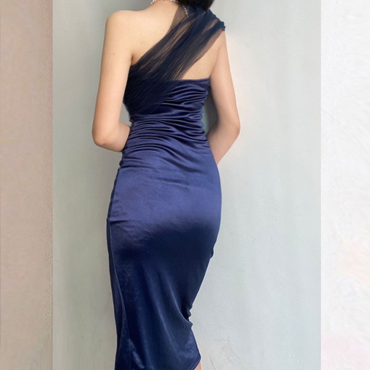 Wjczt Tulle Evening Dress Long Luxury Raglan Shoulders High Splits Wra Country Summer Dresses, Satin Prom Dress Long, Hot Prom Dress, Strapless Prom Dresses, Maxi Long Dress, Spaghetti Strap Prom Dress, Tulle Evening Dress, Dress Royal, Dresses Royal