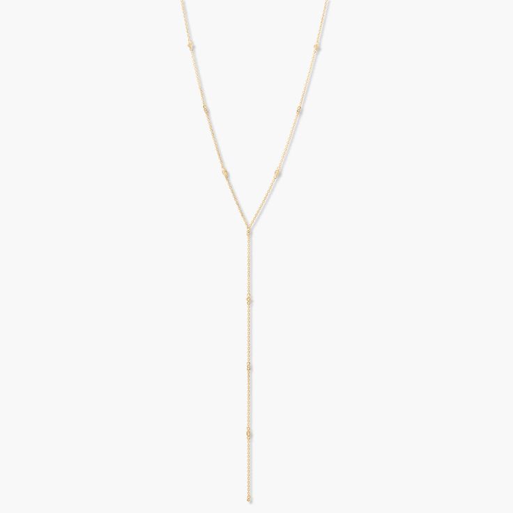 Brielle Vermeil Lariat Timeless Necklace, Gold Lariat Necklace, Modern Jewellery Design, Classy Jewelry, Lariat Necklace, Dream Jewelry, Drop Necklace, Cz Stone, Modern Jewelry