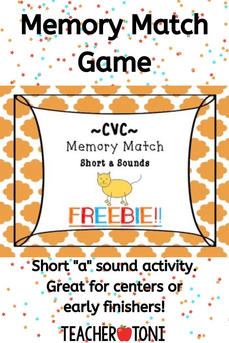 the memory match game for children to learn how to read and play with their friends