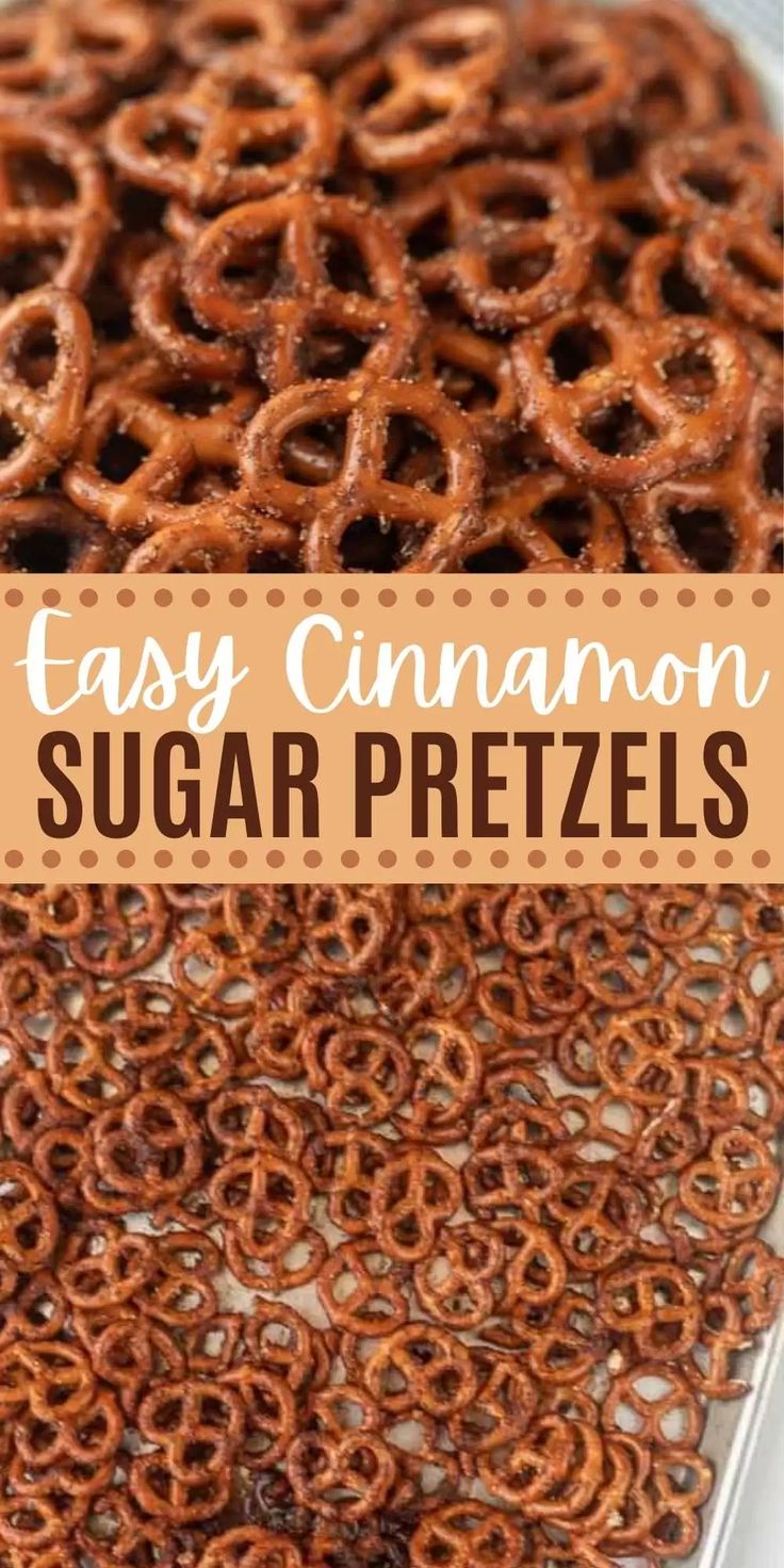 easy cinnamon sugar pretzels are the perfect snack to eat for breakfast or dessert