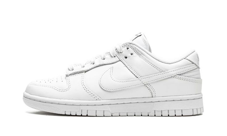 Dunk Low DD1503 109 Triple White Dunk Low, Nike Dunks White, Nike Dunk Low Triple White, White Dunk Low, Womens Dunk Low, White Dunks, Low Dunks, Dunk Low Nike, Retro Basketball Shoes