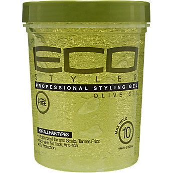 I use Eco Styler Olive Oil Styling Gel when experimenting with a new style and don't want to use pricier styling products. This is not a product I use often as I don't like how it makes my hair feel. It will define your wash and go nicely, but it must be paired with an oil underneath to prevent dry, crunchy hair.  #TeamWashAndGoHair #kinkycurls Eco Styler Gel, Sally Beauty Supply, Best Natural Hair Products, Hair Frizz, Wash And Go, Sally Beauty, Twist Outs, Defined Curls, Styling Gel