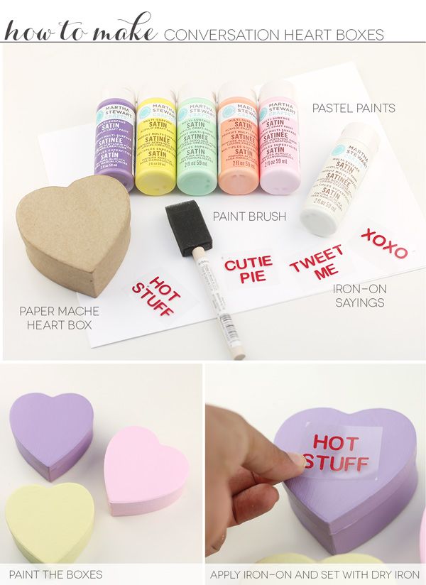 how to make conversation heart boxes for valentine's day