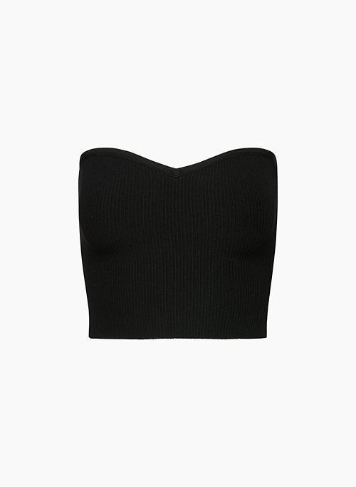 size XXS Fitted Ribbed Strapless Tube Top, Ribbed Fitted Strapless Tops, Fitted Ribbed Strapless Top, Trendy Fitted Bra-friendly Tube Top, Fitted Ribbed Strapless Crop Top, Fitted Sleeveless Tube Top With Medium Bust Support, Fitted Strapless Ribbed Crop Top, Strapless Ribbed Fitted Crop Top, Fitted Seamless Tube Top With Spaghetti Straps