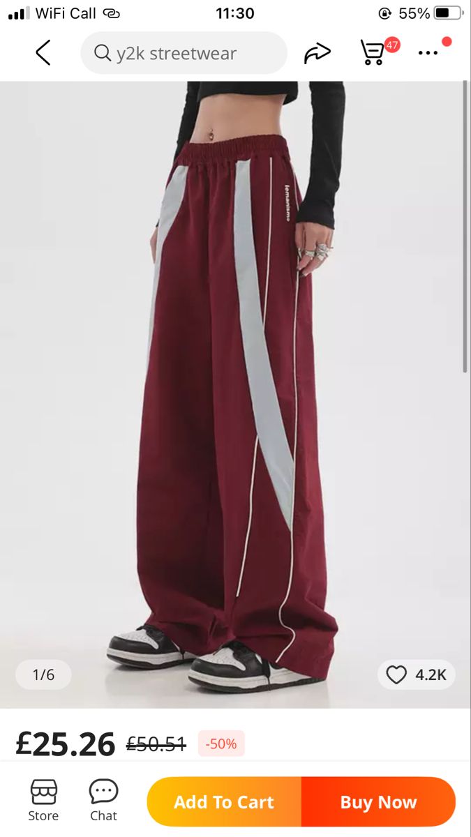 2022 Fall Winter Women Vintage Elastic Waist Wide Leg Straight Cylinder Joggers Trousers Contrast Color Casual Loose Sweatpants Sporty Y2k, Hip Hop Trousers, Girl Sweatpants, 일본 패션, Baggy Sweatpants, Dance Pants, Vintage Preppy, 가을 패션, Mode Inspiration