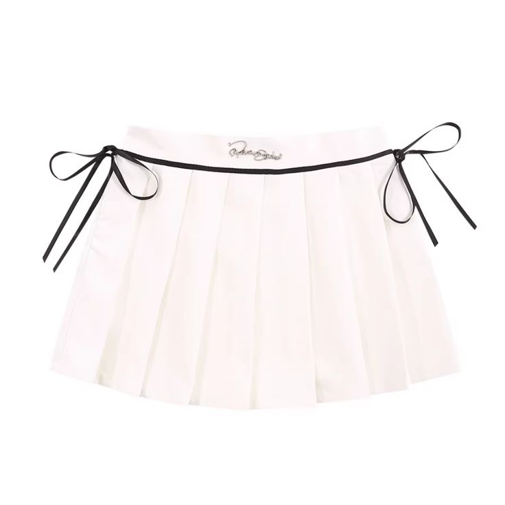 Elevate your style with our Women's High Waist Bow Pleated Skirt. The high waist and bow detail add a touch of sophistication to this elegant piece. The pleated design creates a flattering silhouette, perfect for any occasion. Indulge in luxury fashion and stand out from the crowd. Features: -95% Polyester -High Waist -Bow -Pleated Design -Solid Color -Regular fit -Urban style Luxury Short Pleated Lined Skirt, Luxury Pleated Waist Short Skirt, Outfit Pleated Skirt, Luxury Pleated Hem Mini Skirt, Luxury Pleated Asymmetrical Mini Skirt, Black Pleated A-line Mini Skirt, Unique Bow Tie, Pleated Mini Dress, Bow Design