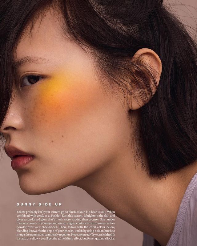 [inspo] we can be dandelions - Album on Imgur Makeup Runway, Editorial Make-up, Editorial Vogue, Party Make-up, Yellow Eyeshadow, Make Up Inspiration, Runway Makeup, Beauty Make-up, Beauty Shoot