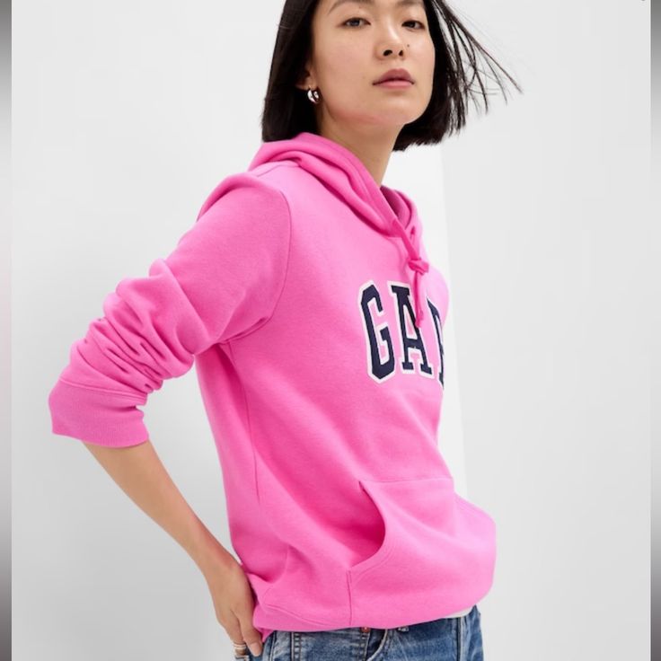 Size Xs Pink Hoodie (Pink Is Slightly Darker Than Online Photo) Small Black Mark Pictured On Hoodie Part. Nwt Quick Shipping Sporty Gap Sweatshirt For Spring, Sporty Gap Hoodie For Spring, Gap Casual Sweatshirt For Spring, Trendy Pink Hoodie With Ribbed Cuffs, Gap Casual Spring Sweatshirt, Casual Gap Sweatshirt For Spring, Pink Cotton Hoodie By Gap, Sporty Gap Tops For Spring, Gap Hoodie Sweatshirt For Spring