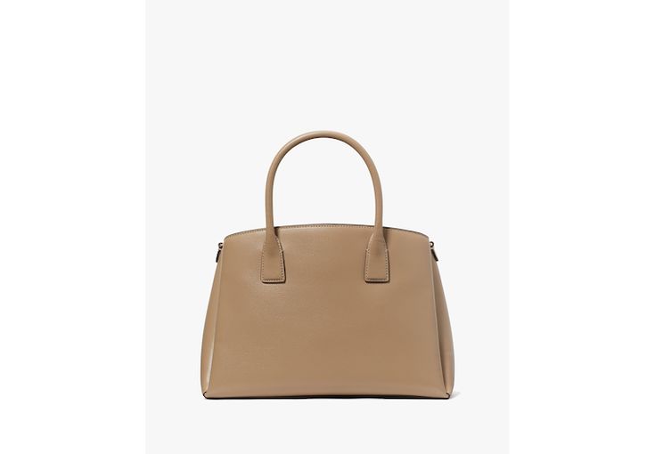 Add instant style to your in-office days with this sophisticated leather satchel. | Kate Spade Serena Satchel, Timeless Taupe Timeless Textured Leather Satchel For Office, Timeless Textured Leather Office Satchel, Elegant Textured Leather Briefcase For Workwear, Elegant Textured Leather Briefcase For Work, Formal Beige Calf Leather Satchel, Chic Textured Leather Satchel For Work, Beige Calf Leather Bags For Work, Elegant Calf Leather Satchel For Office, Beige Satchel With Gold-tone Hardware For Work