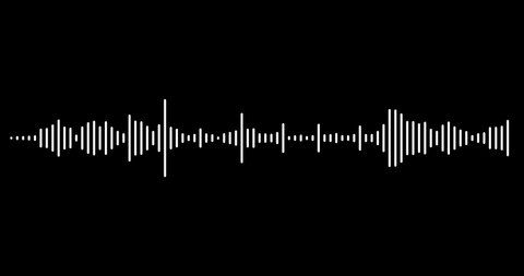 an audio wave on a black background