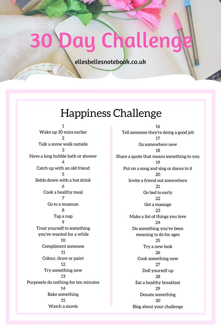 30 Day Challenges | I Challenge You! - EllesBellesNotebook Minimalism Challenge, 30 Challenge, Wellness Challenge, Challenges To Do, Happiness Challenge, Fitness Challenge, Mac Miller, Day Challenge, Shooting Photo