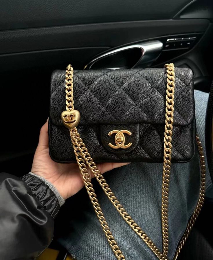 Chanel Bag 2024, Chanel Vanity Bag Outfit, Mini Flap Bag Chanel, Chanel Handle Bag, Dream Sneakers, Luxury Bag Brands, Chanel Classic Flap Bag, Chanel Lover, Dream Bags