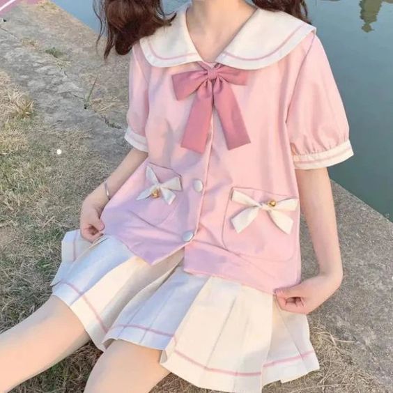 Kawaii Back To School Outfits, Cute Star Outfits, Pink Comfy Clothes, Japanese Street Fashion Harajuku Kawaii, Cute Pink Aesthetic Outfits, Kawaii Outfits Summer, Kawaiicore Clothing, Cute Pink Outfits Aesthetic, Kawaii Style Outfits