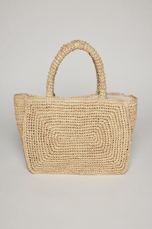 TINA STRAW TOTE BAG Chic Neutral Tote Beach Bag, Chic Neutral Straw Bag, Elegant Straw Bag With Rolled Handles For Vacation, Elegant Summer Straw Bag For Everyday Use, Chic Neutral Beach Bag For Summer, Elegant Everyday Summer Straw Bag, Chic Neutral Beach Bag With Braided Handles, Chic Neutral Straw Bag With Braided Handles, Chic Beach Bag With Rolled Handles For Spring