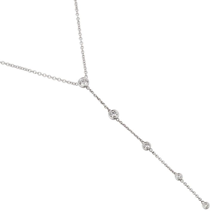 Diamond Chain Drop Necklace Luxury Adjustable Chain Necklace For Engagement, Classic Drop Necklace With Delicate Chain For Formal Occasions, Classic Drop Necklace With Delicate Chain For Formal Events, Elegant Lariat Diamond Necklace With Delicate Chain, Formal Lariat Diamond Necklace In Fine Jewelry Style, Formal Lariat Diamond Necklace Fine Jewelry, Fine Jewelry Delicate Chain Backdrop Necklace For Formal Occasions, Formal Lariat Diamond Necklace, Formal Fine Jewelry Backdrop Necklace With Delicate Chain