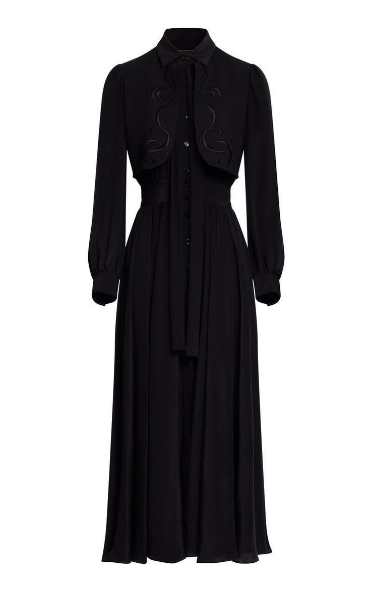 Minimalist Wardrobe Capsule, Elie Saab Fall, Black Attire, Wrap Midi Dress, Spring Outfits Women, Elie Saab, Casual Style Outfits, Black Midi Dress, Moda Operandi