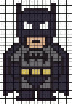 the batman cross stitch pattern on an iphone