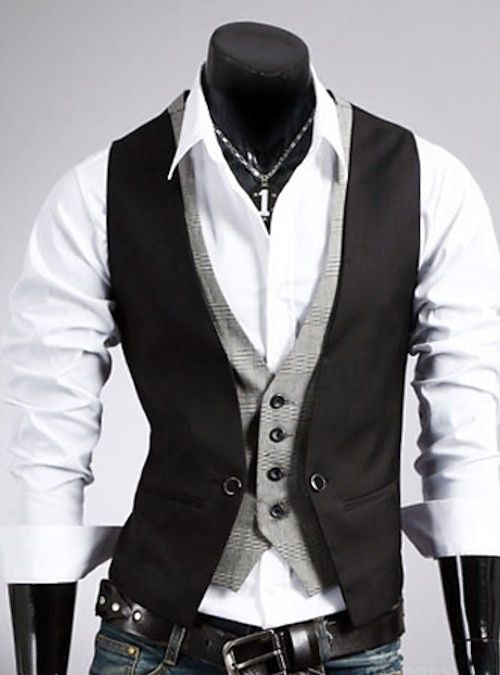 Fabric:Polyester,Cotton; Sleeve Length:Sleeveless; Gender:Men's; Style:Smart Casual,1920s; Occasion:Business,Work,Casual,Wedding,Formal; Outerwear Length:Regular; Fit Type:Slim; Pattern:Solid Colored; Outerwear Type:Waistcoat,Suit Vest; Bust:null; Length:null; Shoulder Width:null Mens Suit Black, Formal Wedding Suit, Button Vest, Smart Casual Dress, Costume Noir, Mens Suit Vest, Mens Fashion Smart, Traje Casual, Men Formal