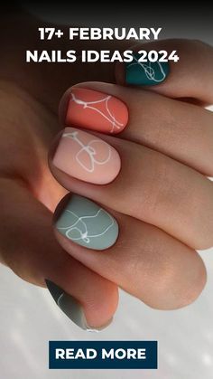 Neutral Nails Colors, Nails Color Ideas, February Nails Ideas, Houndstooth Nails, Neutral Nail Color, February Nails, Spring Nail Designs, French Tips, Oval Nails