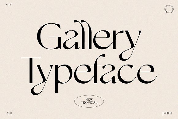 an old fashioned typeface is displayed in black and white with the words gallery typeface