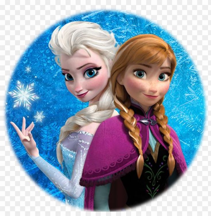 two frozen princesses standing next to each other