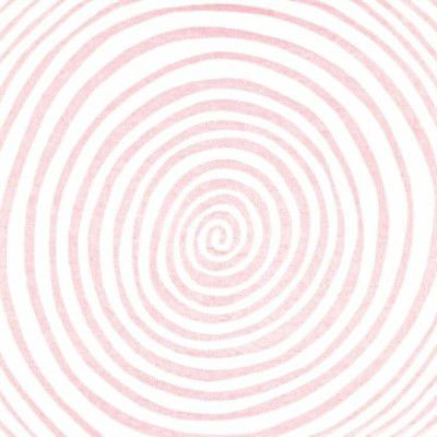 an abstract pink and white background with spirals in the center, as well as circles