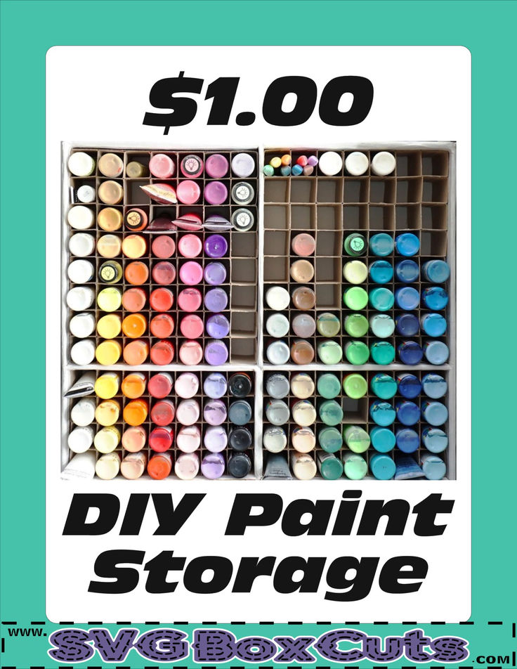 the $ 1 00 diy paint storage is on sale