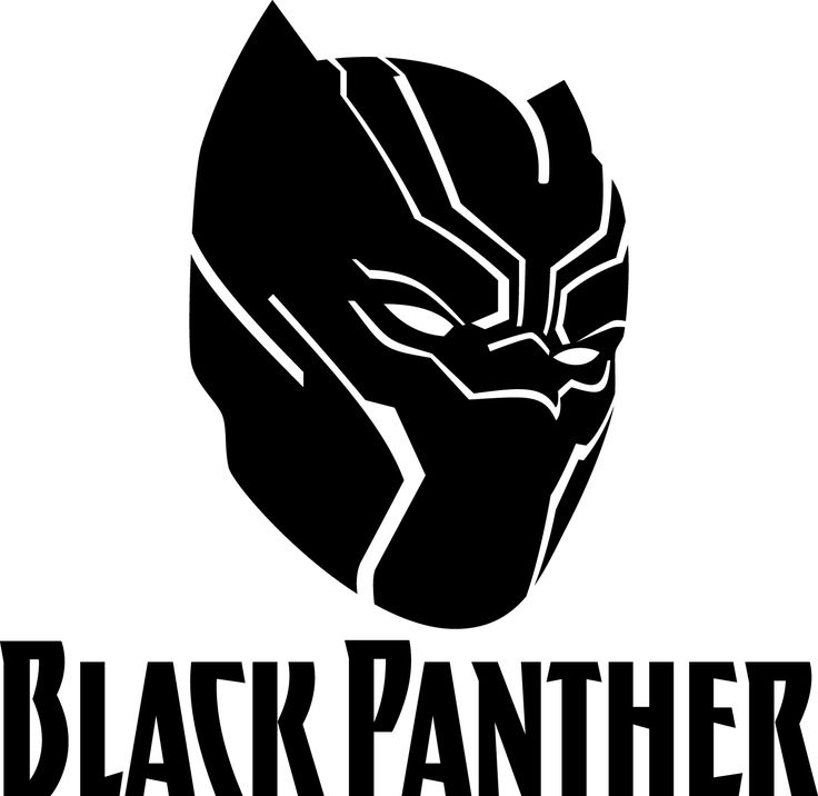 the black panther logo is shown