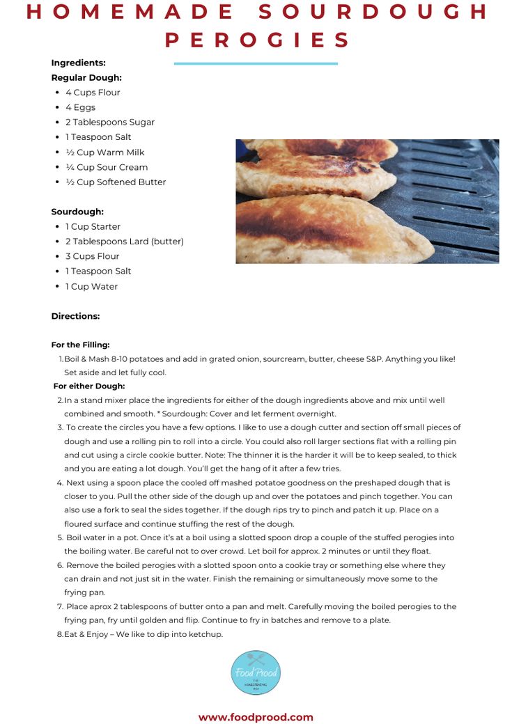 the recipe for homemade sourdoudough is shown in this brochure page