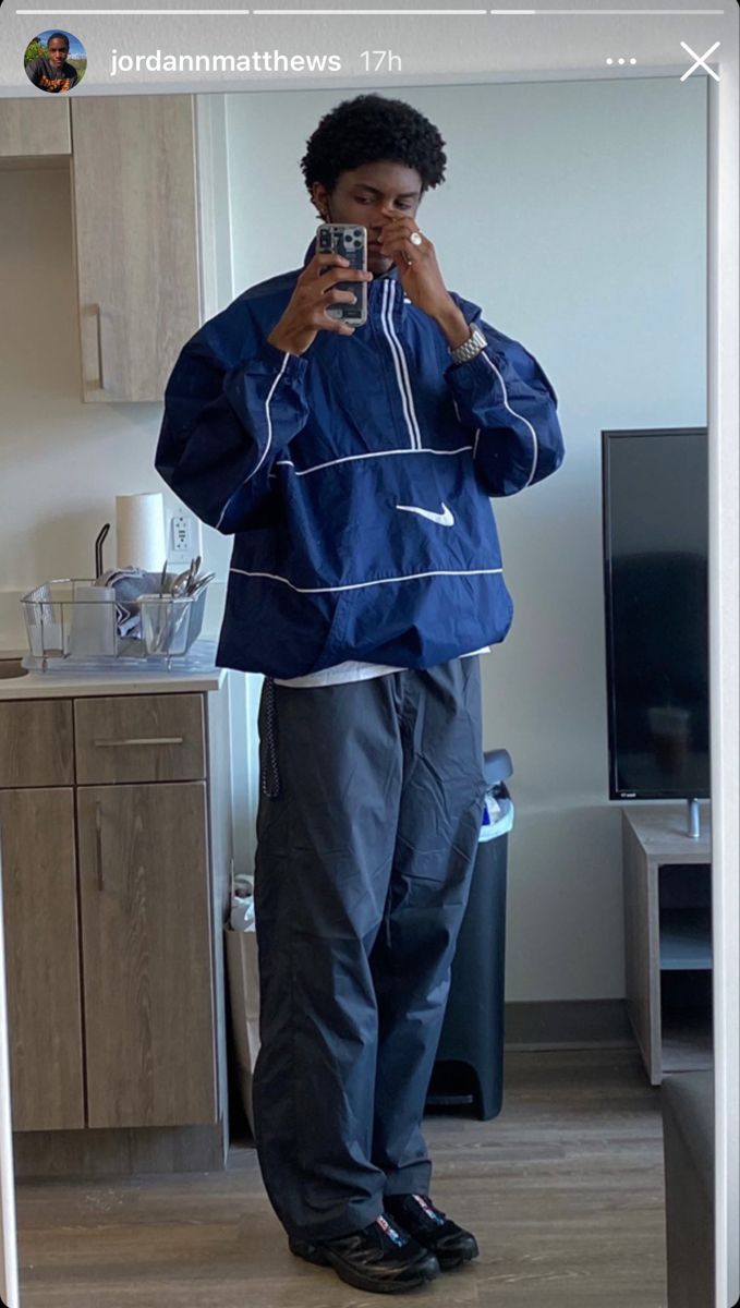 navy blue nike tracksuit with salomon xt-6’s and track pants French Street Wear, Oversized Fit Men, Aliyah Core Men, Streetwear Fashion Men Aesthetic, Shirt Layering Outfit Men, Hand Me Down Clothes, Bloke Core Outfits, Aesthetic Mens Outfits, Mens Outfits Aesthetic